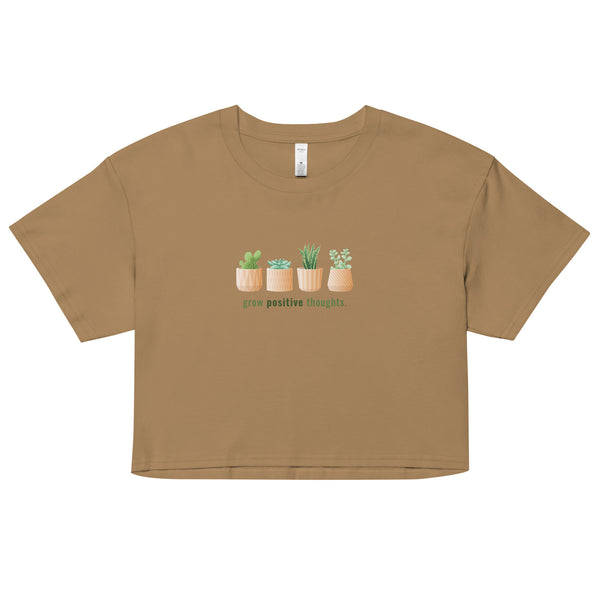 Grow Positive Thoughts Women’s Crop Top