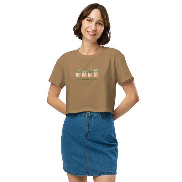 Grow Positive Thoughts Women’s Crop Top