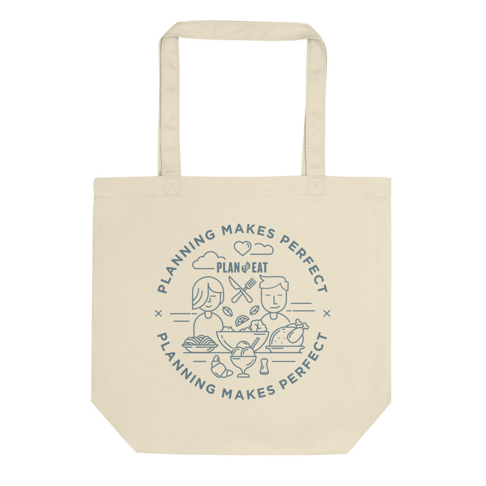 Planning Makes Perfect (circle logo) Tote bag – Plan to Eat Store