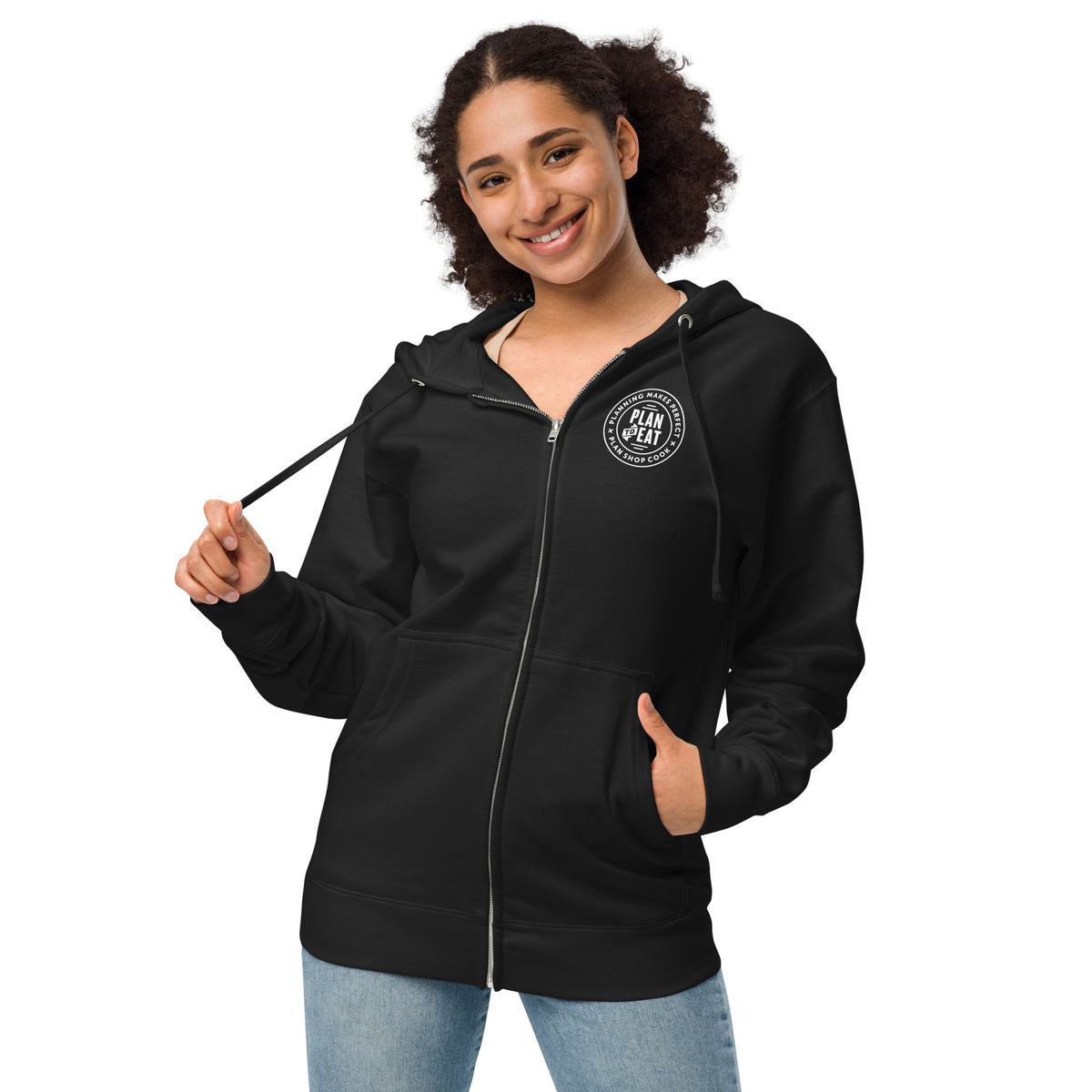 Cook, Plan, Shop Unisex Fleece Zip-Up Hoodie – Plan to Eat Store