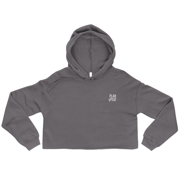 Stacked Logo Cropped Hoodie