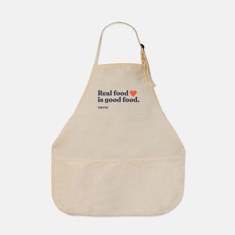 Real Food is Good Food Apron (Natural)