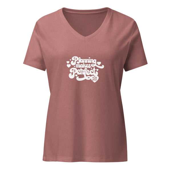 Planning Makes Perfect Women’s Relaxed V-neck T-shirt