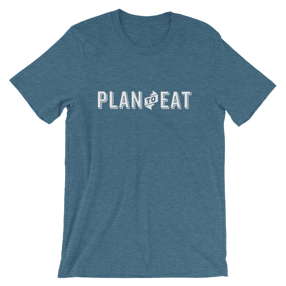 Plan to Eat Logo Short Sleeve Unisex T-Shirt