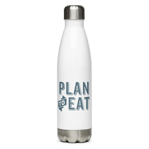 Plan to Eat (stacked logo) Stainless Steel Bottle