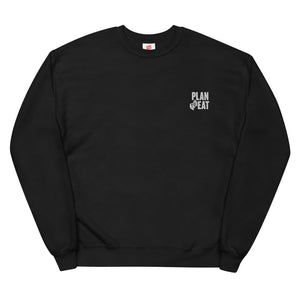 Plan to Eat Stacked Logo Unisex fleece sweatshirt